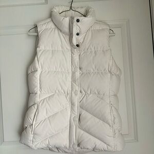 NWT J. Crew White Down Puffer Vest